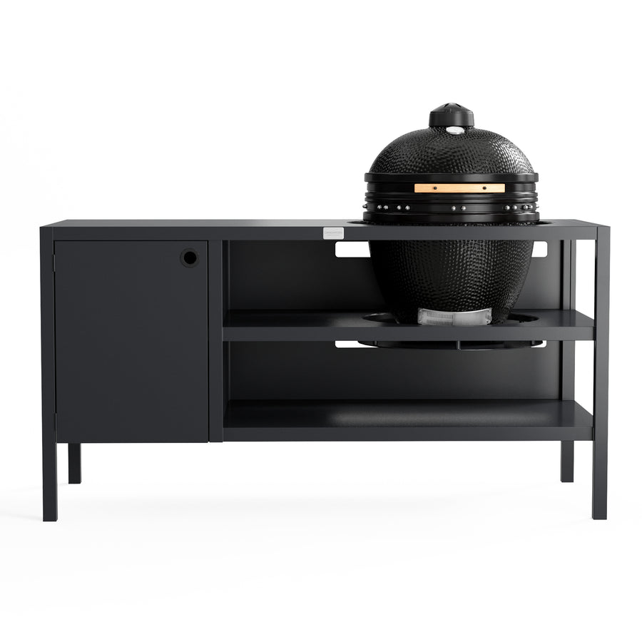 UMAMI Outdoorküche Modul 3 für Kamado + Kamado SUMO Midi, schwarz