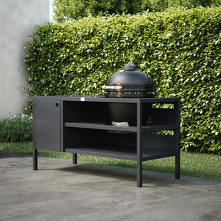 UMAMI Outdoorküche Modul 3 für Kamado + Kamado SUMO Midi, schwarz