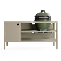 UMAMI Außenküche Modul 3 für Kamado + Kamado SUMO Midi, beige / grün
