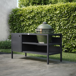 UMAMI Outdoor-Küche Modul 3 für Kamado + Kamado SUMO Midi, schwarz / grün