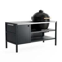 UMAMI Außenküche Modul 3 für Kamado + Kamado BONO Limited, schwarz / rostfrei