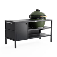 UMAMI Außenküche Modul 3 für Kamado + Kamado SUMO Maxi, schwarz / grün