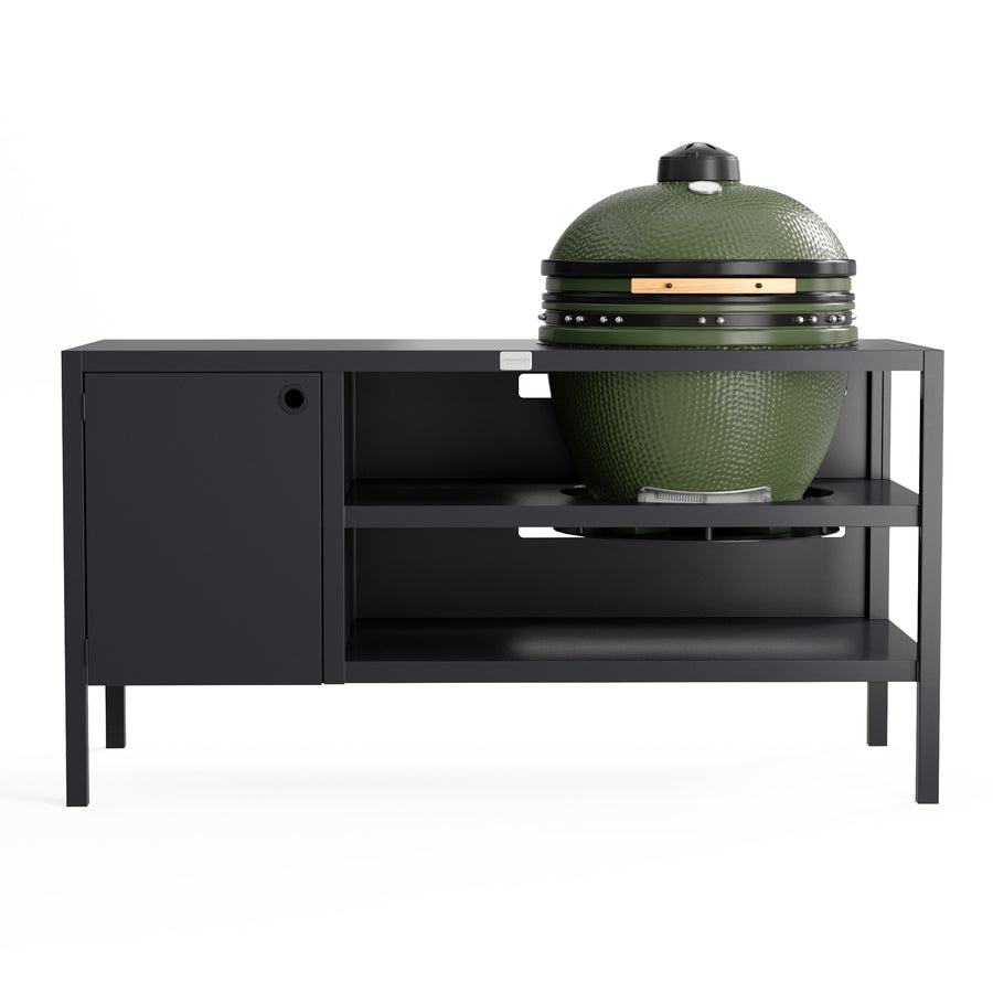 UMAMI Outdoor-Küche Modul 3 für Kamado + Kamado SUMO Maxi, schwarz / grün