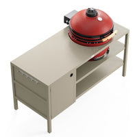 UMAMI Uteküche Modul 3 für Kamado + Kamado BONO Limited, beige / rot