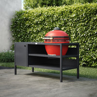 UMAMI Außenküche Modul 3 für Kamado + Kamado BONO Limited, schwarz / rot
