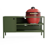 UMAMI Uteküche Modul 3 für Kamado + Kamado BONO Limited, grün / rot