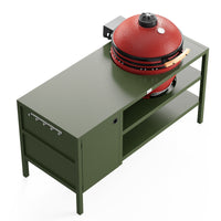 UMAMI Uteküche Modul 3 für Kamado + Kamado BONO Limited, grün / rot