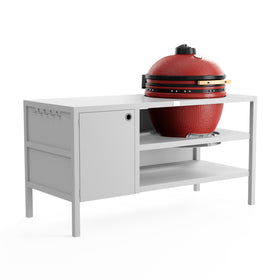 UMAMI Outdoor-Küche Modul 3 für Kamado + KAMADO BONO LIMITED, breit / rot