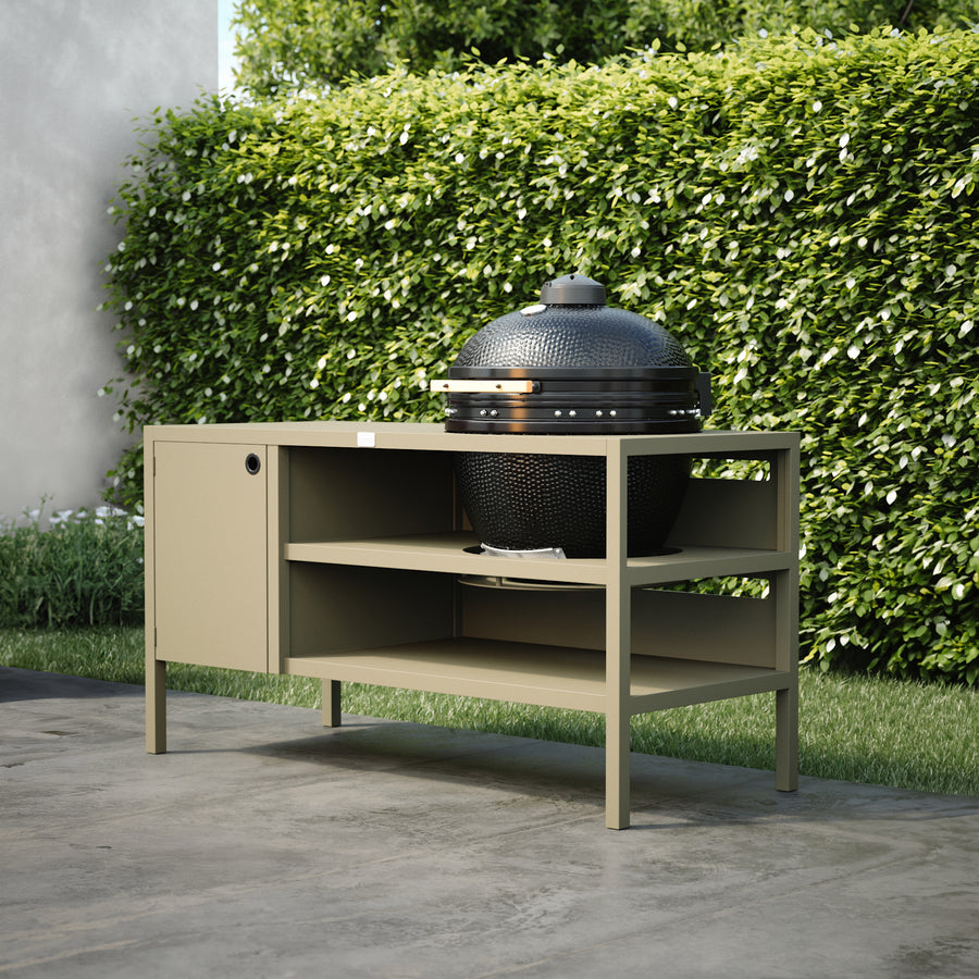 UMAMI Outdoor-Küche Modul 3 für Kamado + KAMADO BONO LIMITED, beige / schwarz