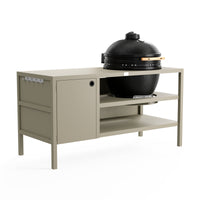 UMAMI Außenküche Modul 3 für Kamado + Kamado SUMO Maxi, beige / schwarz
