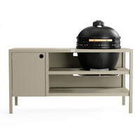 UMAMI Außenküche Modul 3 für Kamado + Kamado SUMO Maxi, beige / schwarz