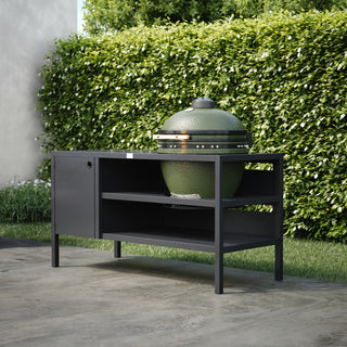 UMAMI Outdoor-Küche Modul 3 für Kamado + Kamado SUMO Maxi, schwarz / grün