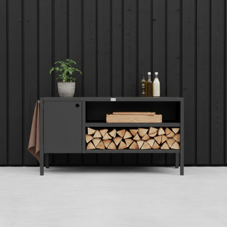 UMAMI Außenküchenpaket, Spülmodul sowie Modul 3, schwarz