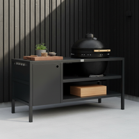 UMAMI Außenküche Modul 3 für Kamado + Kamado SUMO Maxi, schwarz