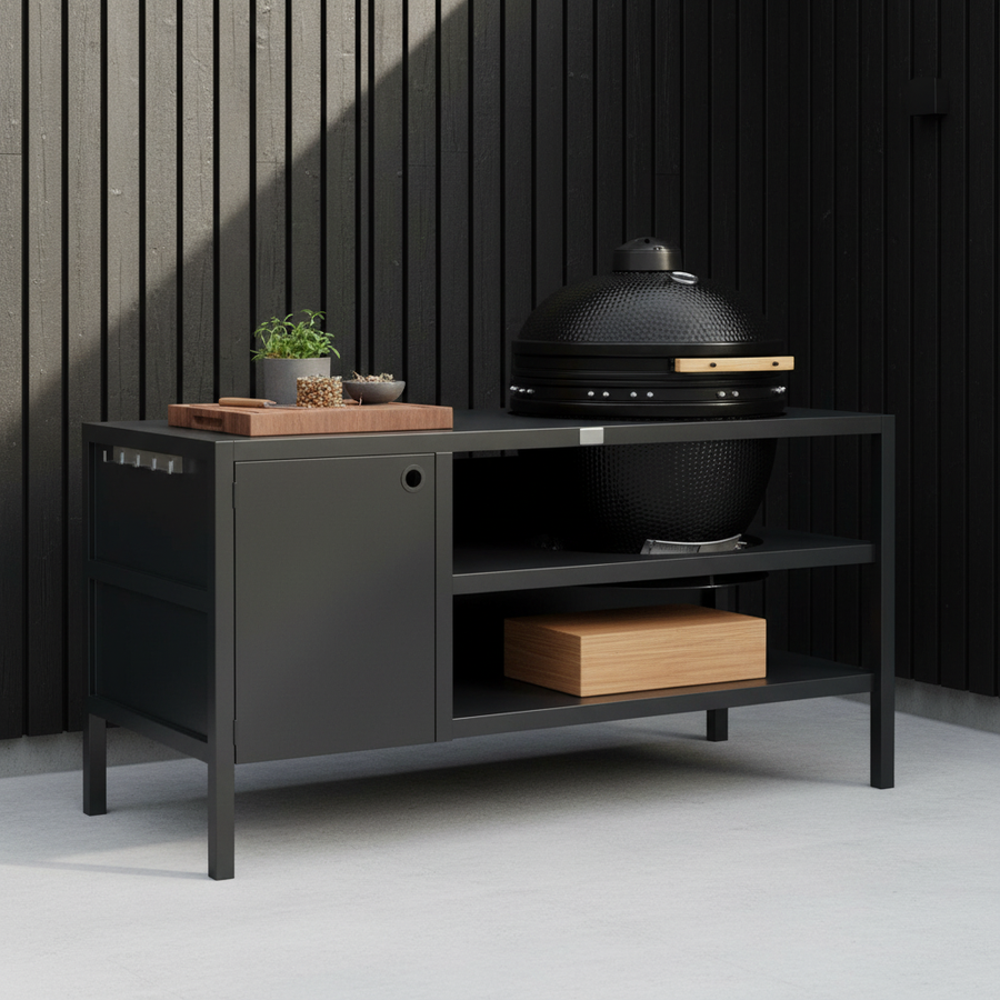 UMAMI Außenküche Modul 3 für Kamado + Kamado SUMO Maxi, schwarz