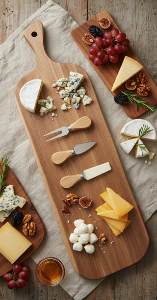 chark/ostplatten x2 inkl. 3 Besteck