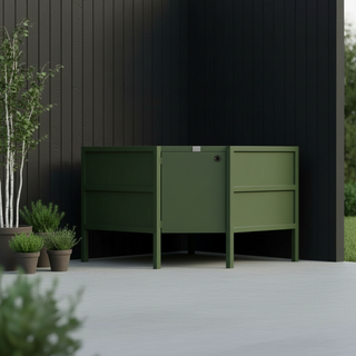 UMAMI Uteküchenpaket, Spülmodul, Eckmodul, Modul 3, grün