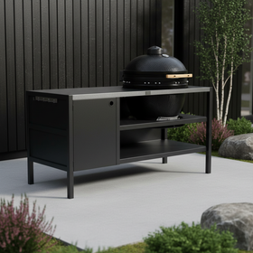 UMAMI Außenküche Modul 3 für Kamado + Kamado BONO Limited, schwarz / rostfrei
