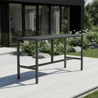 Umami Modul 3 mit Bartisch und 3 Barhockern, schwarz