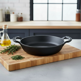 Gjutjärnsgryta Ø 36 cm med trälock