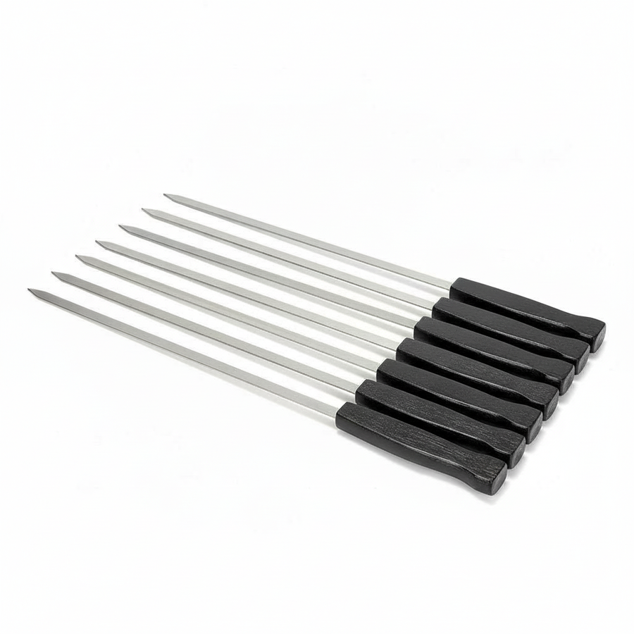 Grillspieße 8er-Pack breit mit Tasche