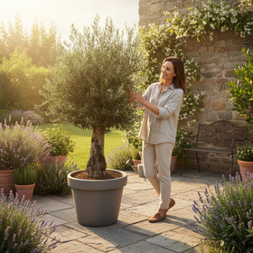 Olivenbaum 60 Jahre, in einem Topf gepflanzt