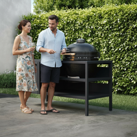 UMAMI Außenküche Modul 3 für Kamado + Kamado BONO Limited, schwarz
