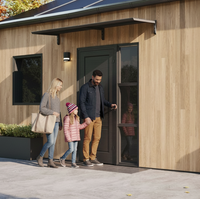 MODERN Eingangsüberdachung, L260 x B85 x H27,5 cm, schwarz