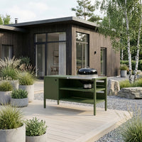 UMAMI Modul 3, grün + schwarzer Kugelgrill NORDIC FLAME 