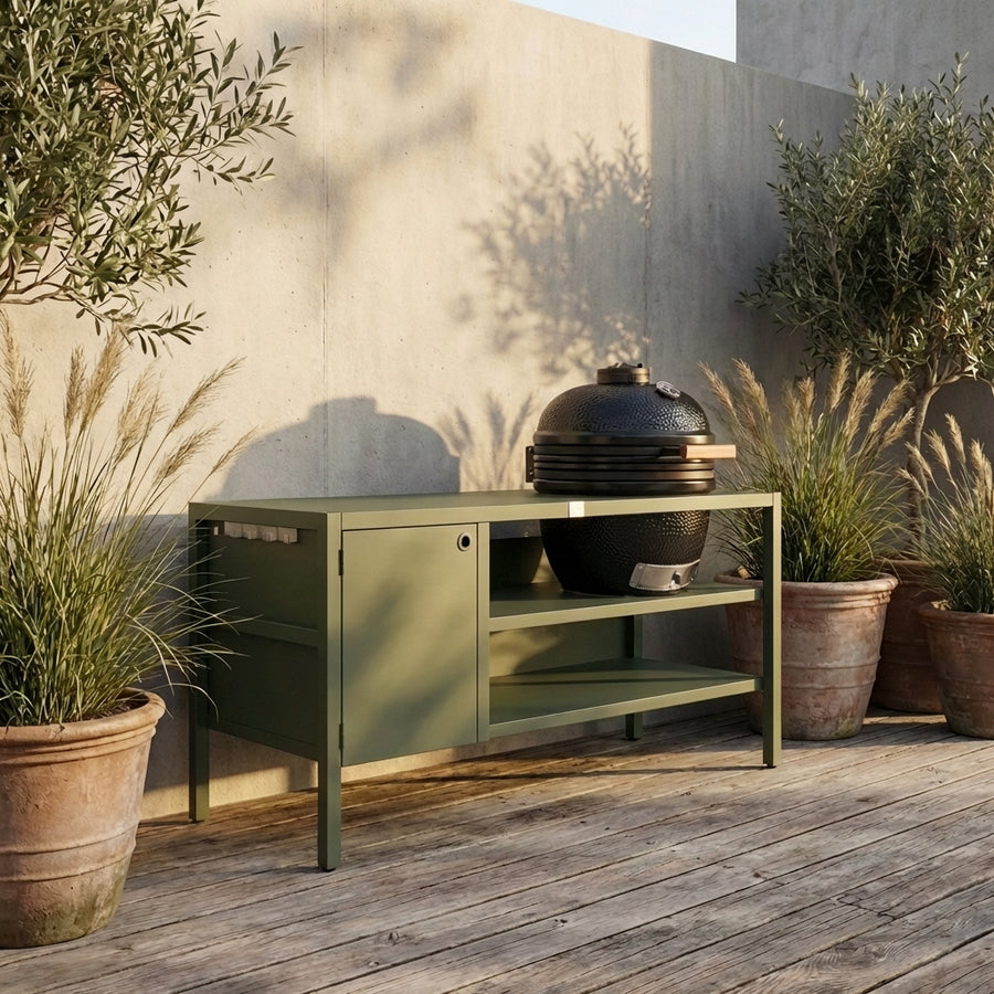 UMAMI Modul 3, grün + schwarzer Kamado NORDIC FLAME 