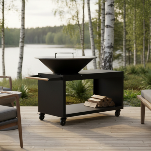 Kombinieren Sie aus mehreren verschiedenen Outdoorküchenmodulen