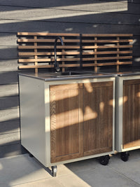 Gastro Außenküche Waschmodul mit Ripp-Rücken