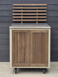 Gastro-Außenküchenmodul mit Rippensitz