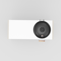 UMAMI Modul 3, beige / Edelstahl + schwarzer Kamado NORDIC FLAME 