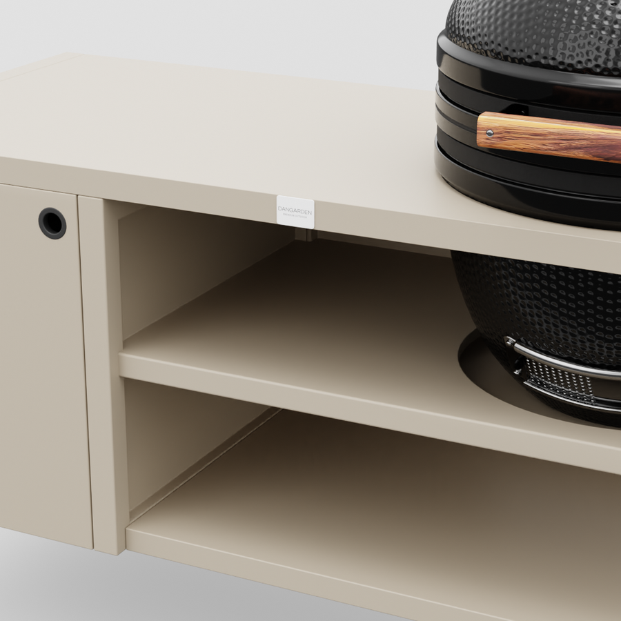 UMAMI Modul 3, beige + schwarzer Kamado NORDIC FLAME 