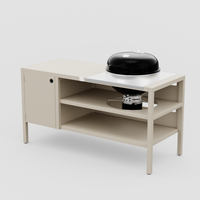 UMAMI Modul 3, beige + schwarzer Kugelgrill NORDIC FLAME 