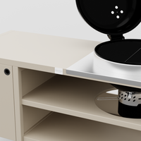 UMAMI Modul 3, beige + schwarzer Kugelgrill NORDIC FLAME 