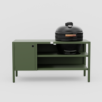 UMAMI Modul 3, grün + schwarzer Kamado NORDIC FLAME 