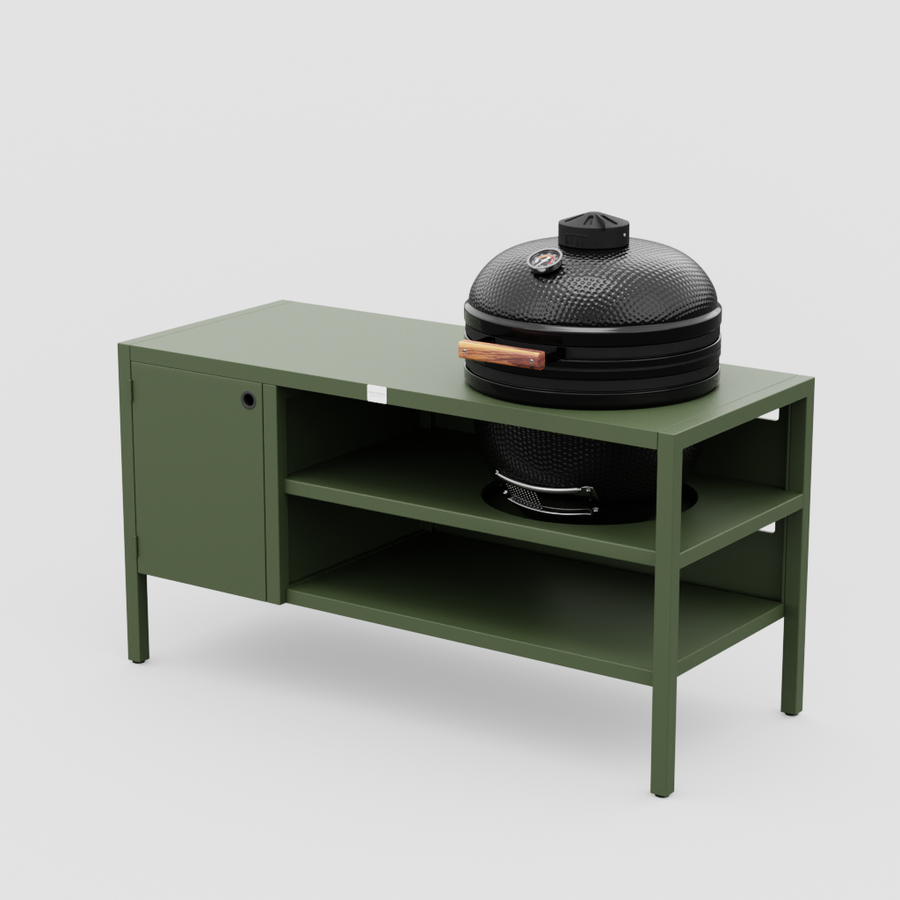 UMAMI Modul 3, grün + schwarzer Kamado NORDIC FLAME 
