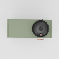 UMAMI Modul 3, grün + schwarzer Kamado NORDIC FLAME 