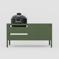 UMAMI Modul 3, grün + schwarzer Kamado NORDIC FLAME 