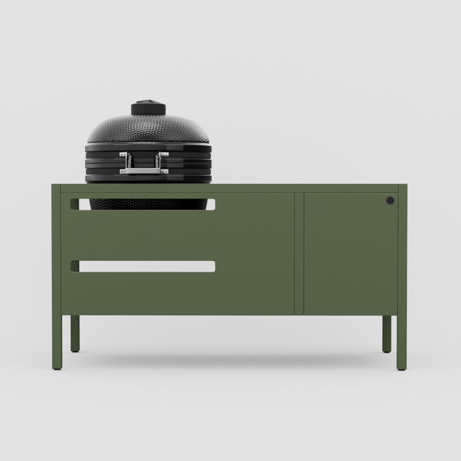 UMAMI Modul 3, grün + schwarzer Kamado NORDIC FLAME 