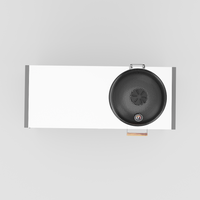 UMAMI Modul 3, schwarz / Edelstahl + schwarze Kamado NORDIC FLAME 