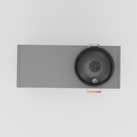 UMAMI Außenküche Modul 3 + schwarzer Kamado NORDIC FLAME, schwarz