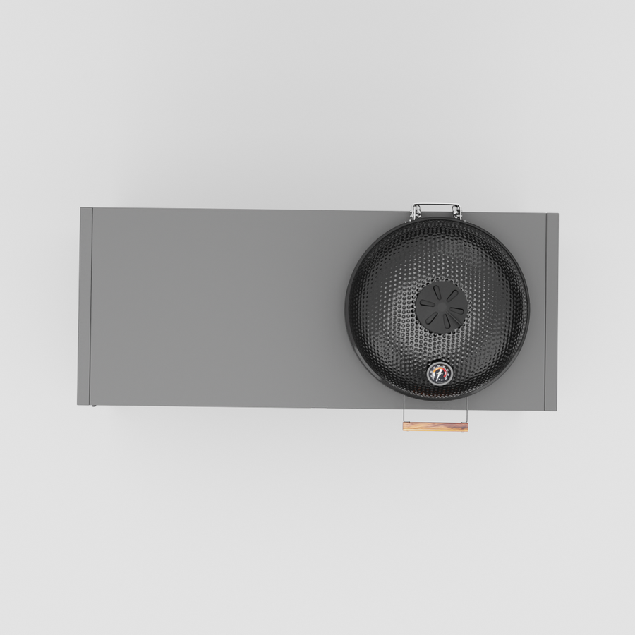 UMAMI Außenküche Modul 3 + schwarzer Kamado NORDIC FLAME, schwarz