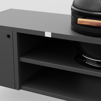 UMAMI Außenküche Modul 3 + schwarzer Kamado NORDIC FLAME, schwarz