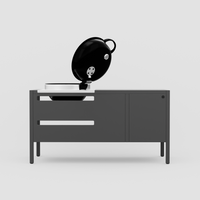 UMAMI Modul 3, schwarz + schwarzer Kugelgrill NORDIC FLAME 