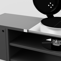 UMAMI Modul 3, schwarz + schwarzer Kugelgrill NORDIC FLAME 
