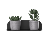 Wandregal abgerundet