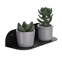 Wandregal abgerundet